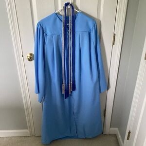 Graduation Gown with Cords (no cap)